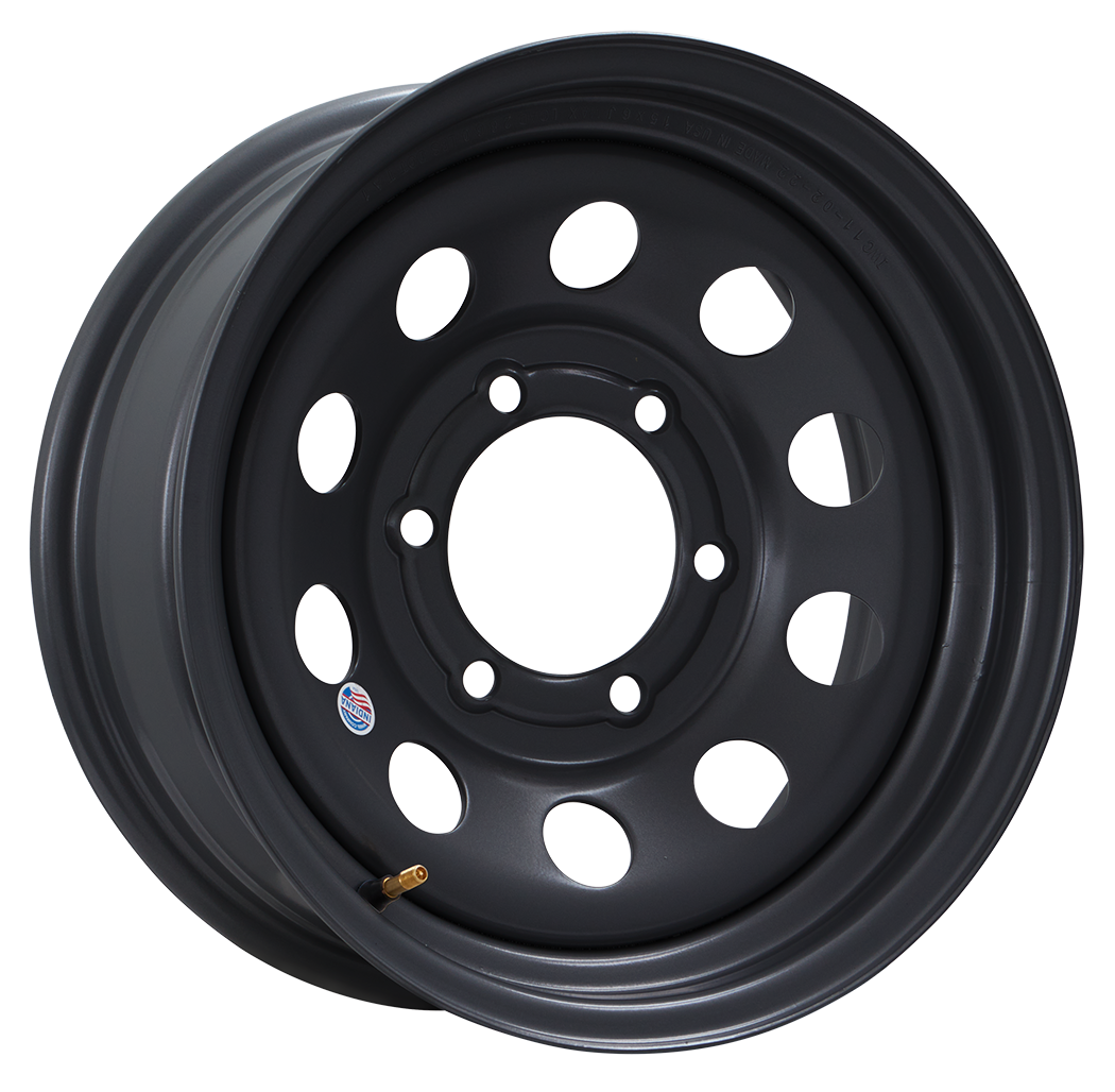 Indiana Wheel Company 15"x 6"- 6 on 5-1/2" Black Modular Steel Wheel
