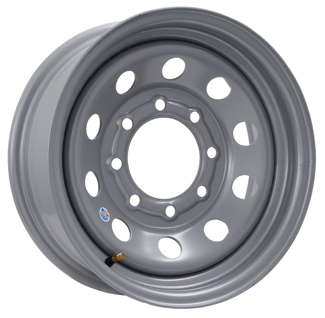 Indiana Wheel Company 16"x 6"- 8 on 6-1/2" Silver Modular Steel Wheel