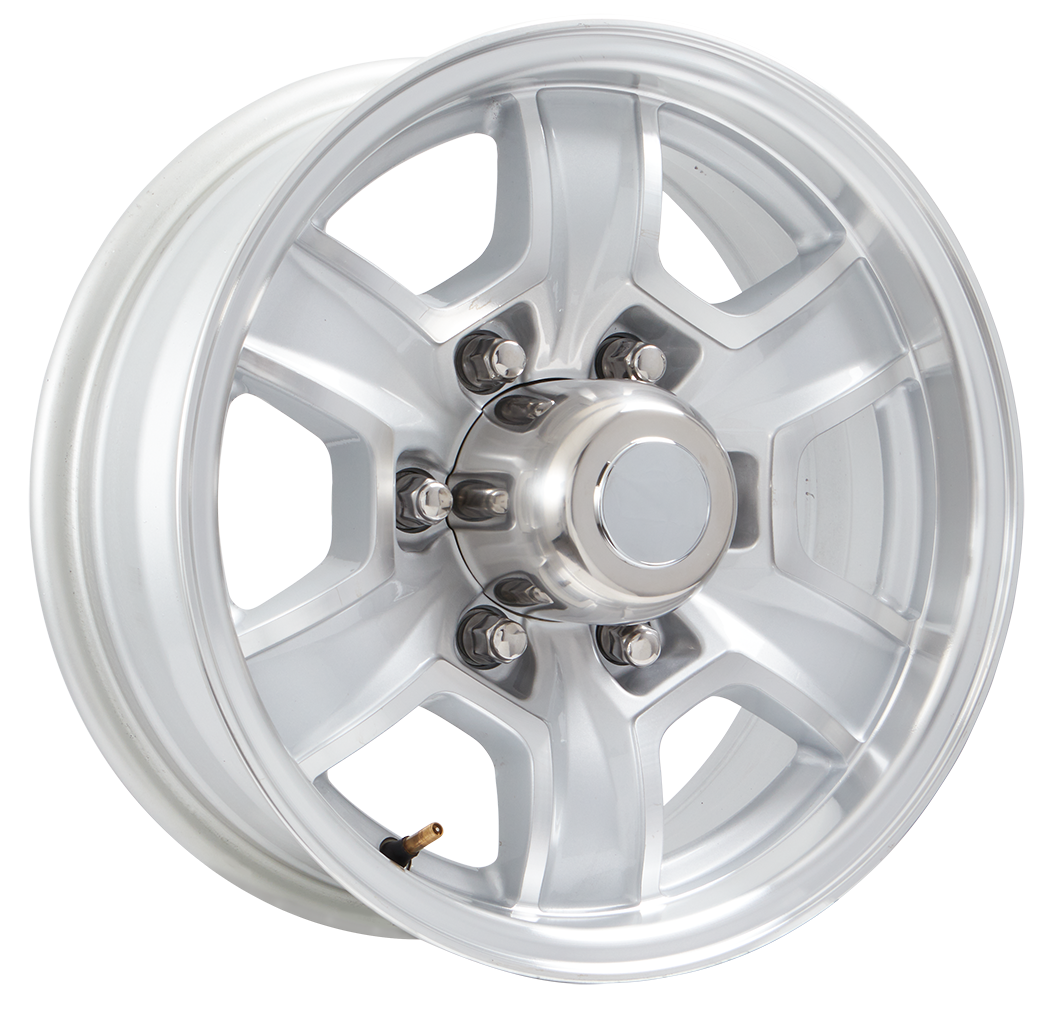 15"x 6"- 6 on 5-1/2" Ford Aluminum Wheel- Silver