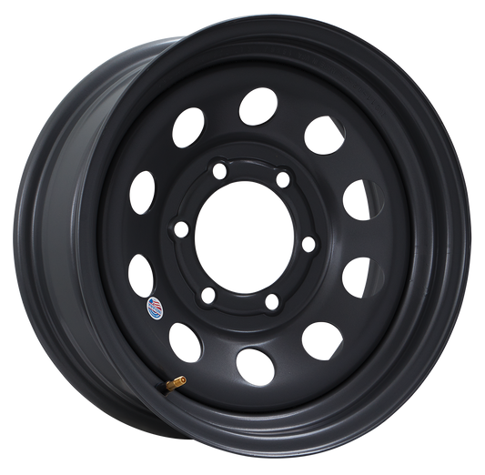 Indiana Wheel Company 15"x 6"- 6 on 5-1/2" Black Modular Steel Wheel