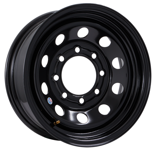 Indiana Wheel Company 16"x 6"- 8 on 6-1/2" Black Modular Steel Wheel