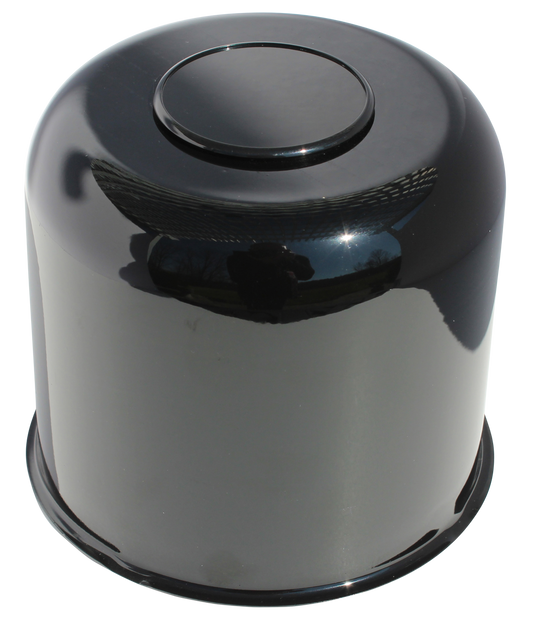 4.88" Open Gloss Black Stainless Steel Center Cap