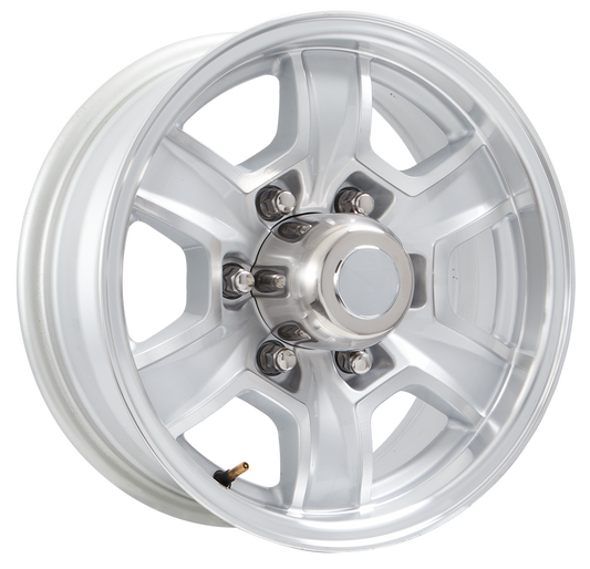 15"x 6"- 6 on 5-1/2" Ford Aluminum Wheel- Silver