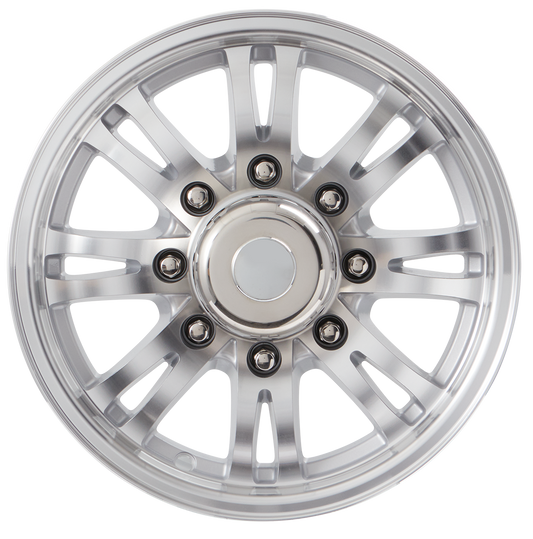 Lionshead 16"x 6"- 8 on 6-1/2" Jaguar Aluminum Wheel - Silver Machine Finish